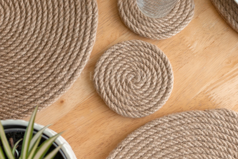Natural Jute Rope - Placemats & Coasters