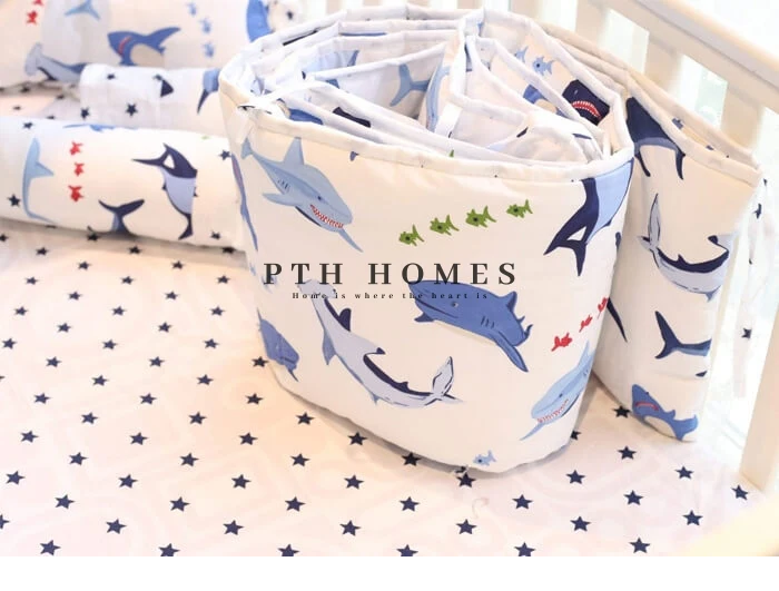 Baby Shark Crib Bedding Set by PTH Homes - Now Back in Stock!