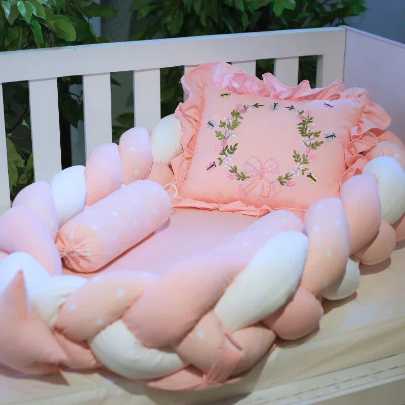 Embriodered - Braided Baby Lounger: Comfort, Safety & Style for Your Little One
