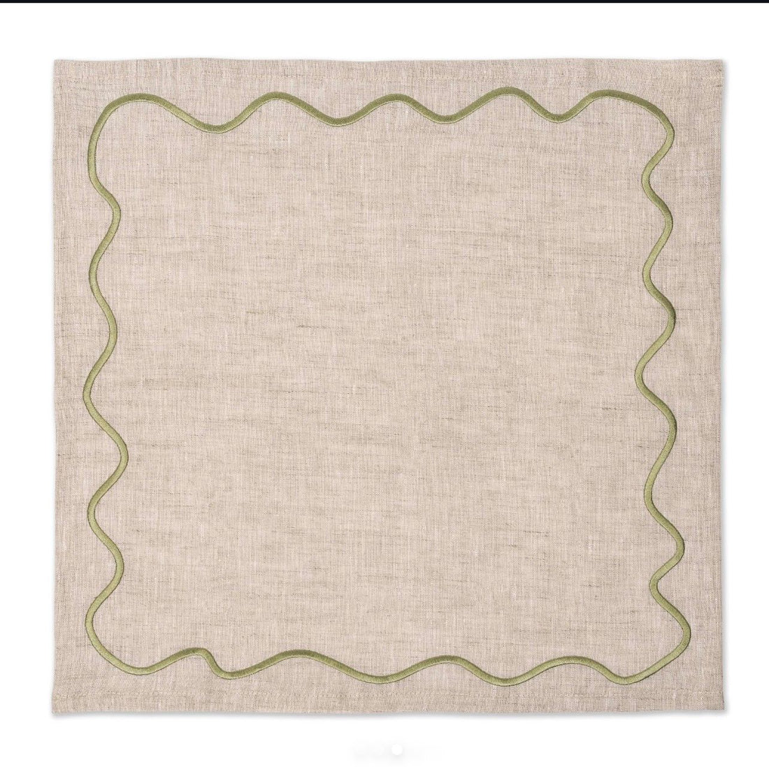 Embroidered Napkin - Bahama Palm: Elevate Your Dining Experience with Tropical Elegance