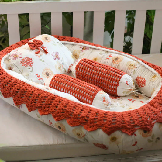 Crochet - Baby Lounger: Handcrafted Comfort for Peaceful Baby Sleep by PTH Homes