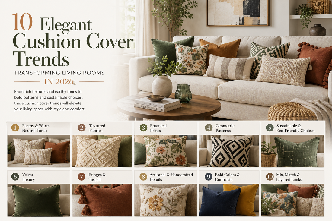 10 Elegant Cushion Cover Trends Transforming Living Rooms in 2026