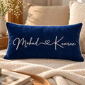 Customized Embroidered - Connected By Heart Pillow