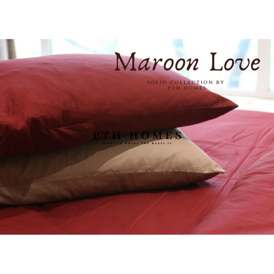 Maroon Love - Cotton Percale