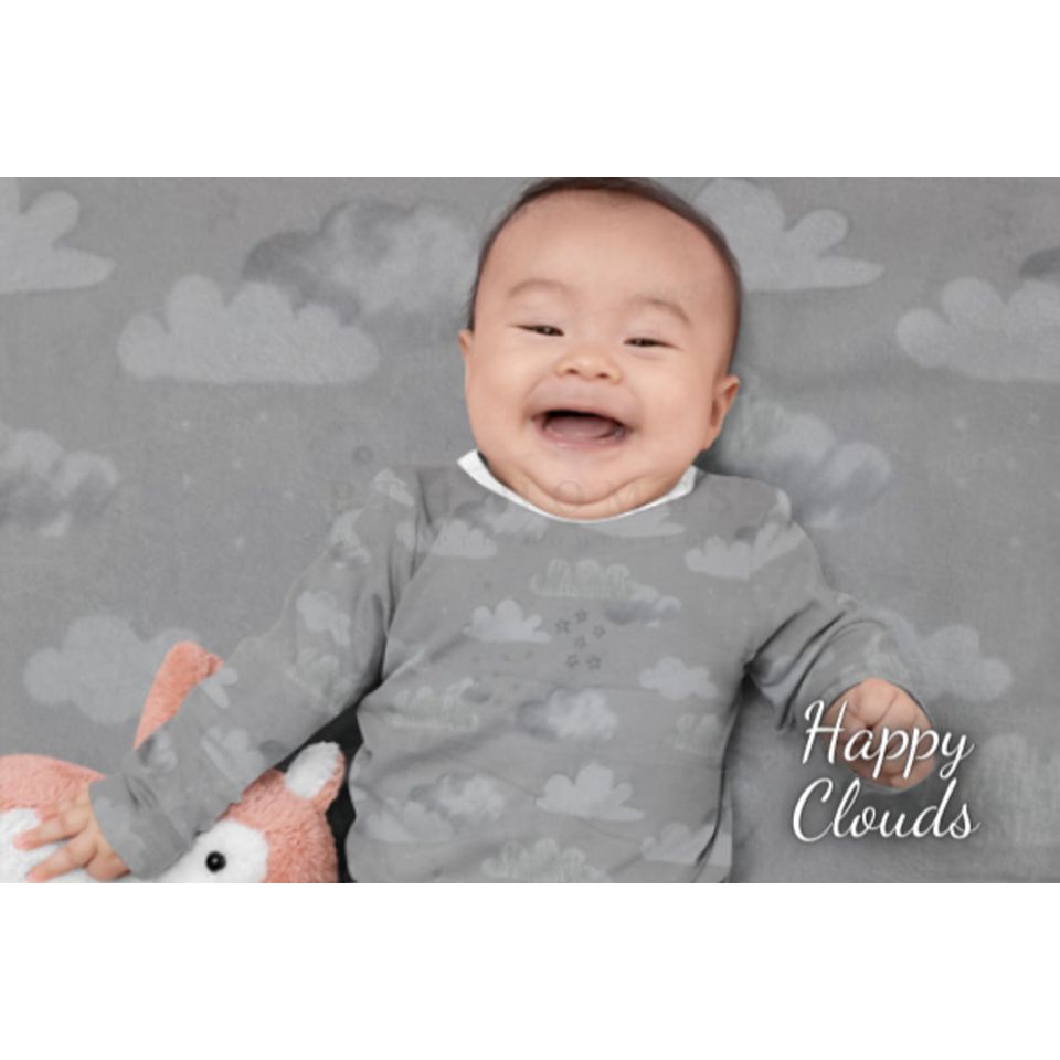 Happy Clouds - Crib Fitted Sheet