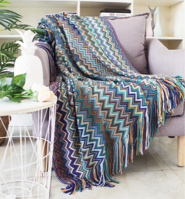 Bohemian Blue - Throw Blanket