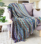 Bohemian Blue - Throw Blanket
