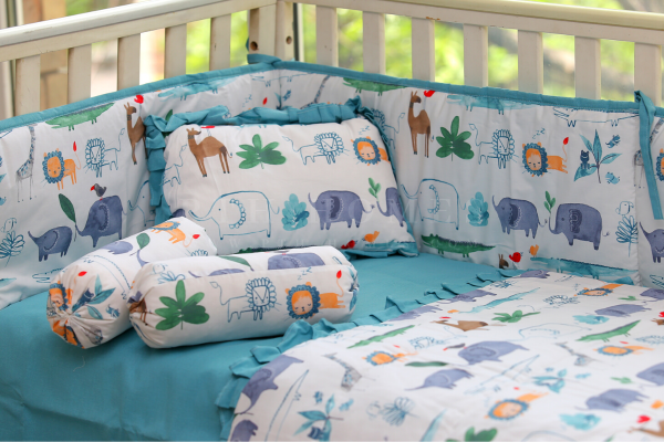 Elephants & Friends - Crib Bedding Set
