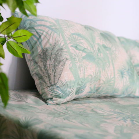 Green Palms - Cotton Percale