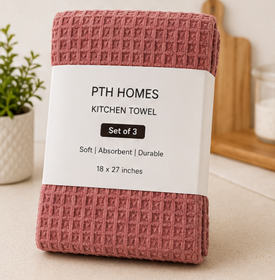 Waffle Kitchen Towel - Set of 3