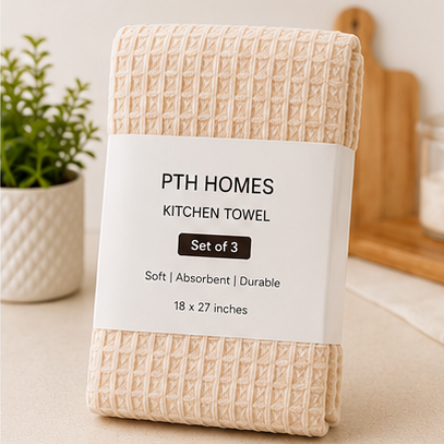 Waffle Kitchen Towel - Set of 3