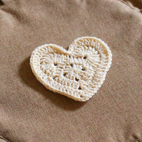 Crochet Heart Coasters (Pair)