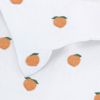 Tufted Orange - 2 Pcs Crib's Bedding Set