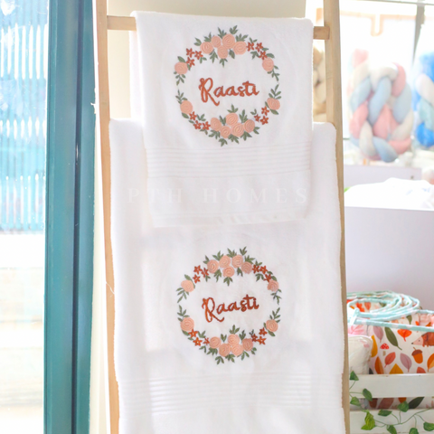 Customized Name Embroidered - Towel