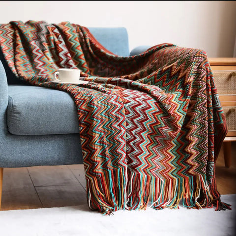 Bohemian Rust - Throw Blanket