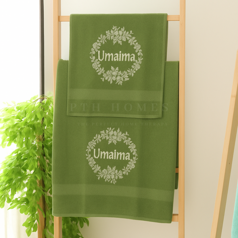 Customized Name Embroidered - Towel (Colored)