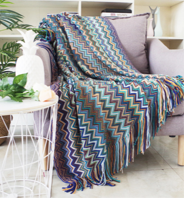 Bohemian Blue - Throw Blanket