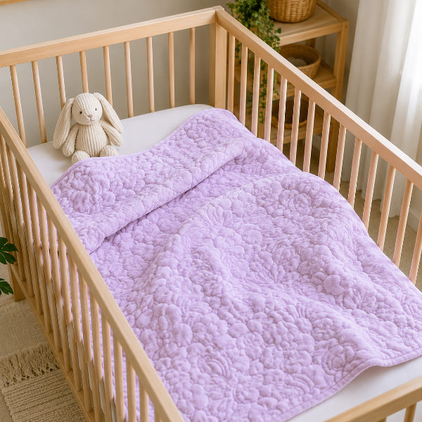 Crib Blanket - Cloud Lilac