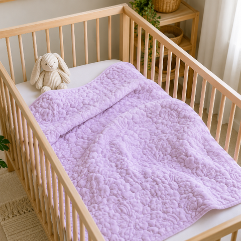 Crib Blanket - Cloud Lilac
