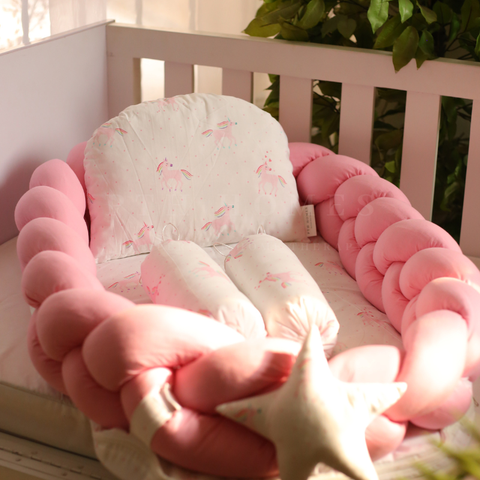 Rainbow Unicorn - Braided Baby Lounger