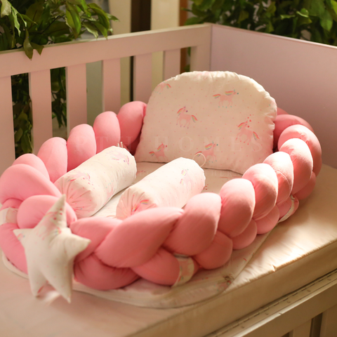 Rainbow Unicorn - Braided Baby Lounger