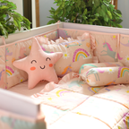 Rainbow & Stars - Crib Bedding Set