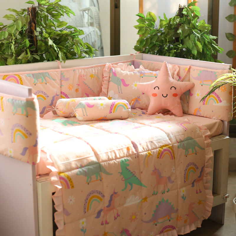 Rainbow & Stars - Crib Bedding Set