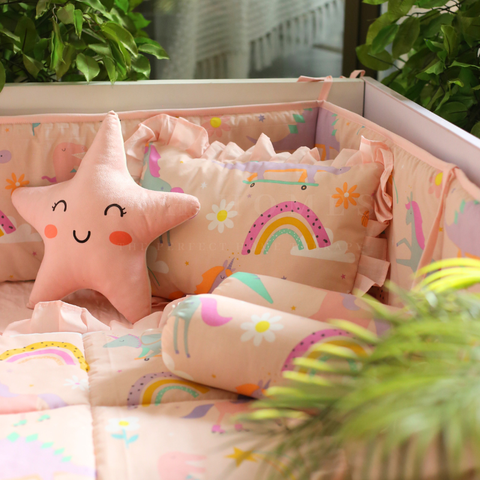 Rainbow & Stars - Crib Bedding Set