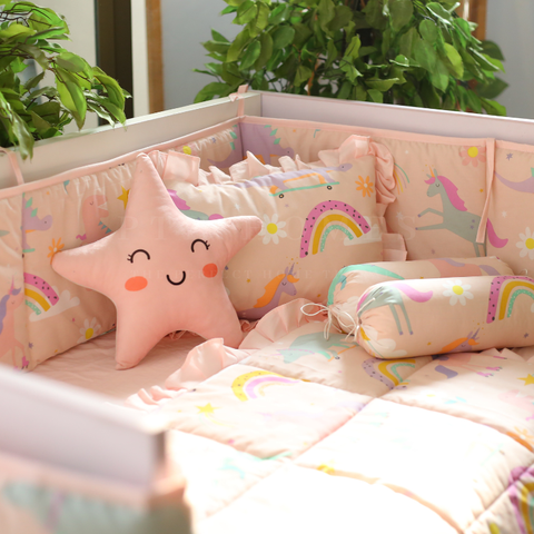 Rainbow & Stars - Crib Bedding Set