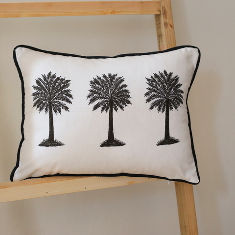 Bahama Palm || - Embriodered Cushions Covers