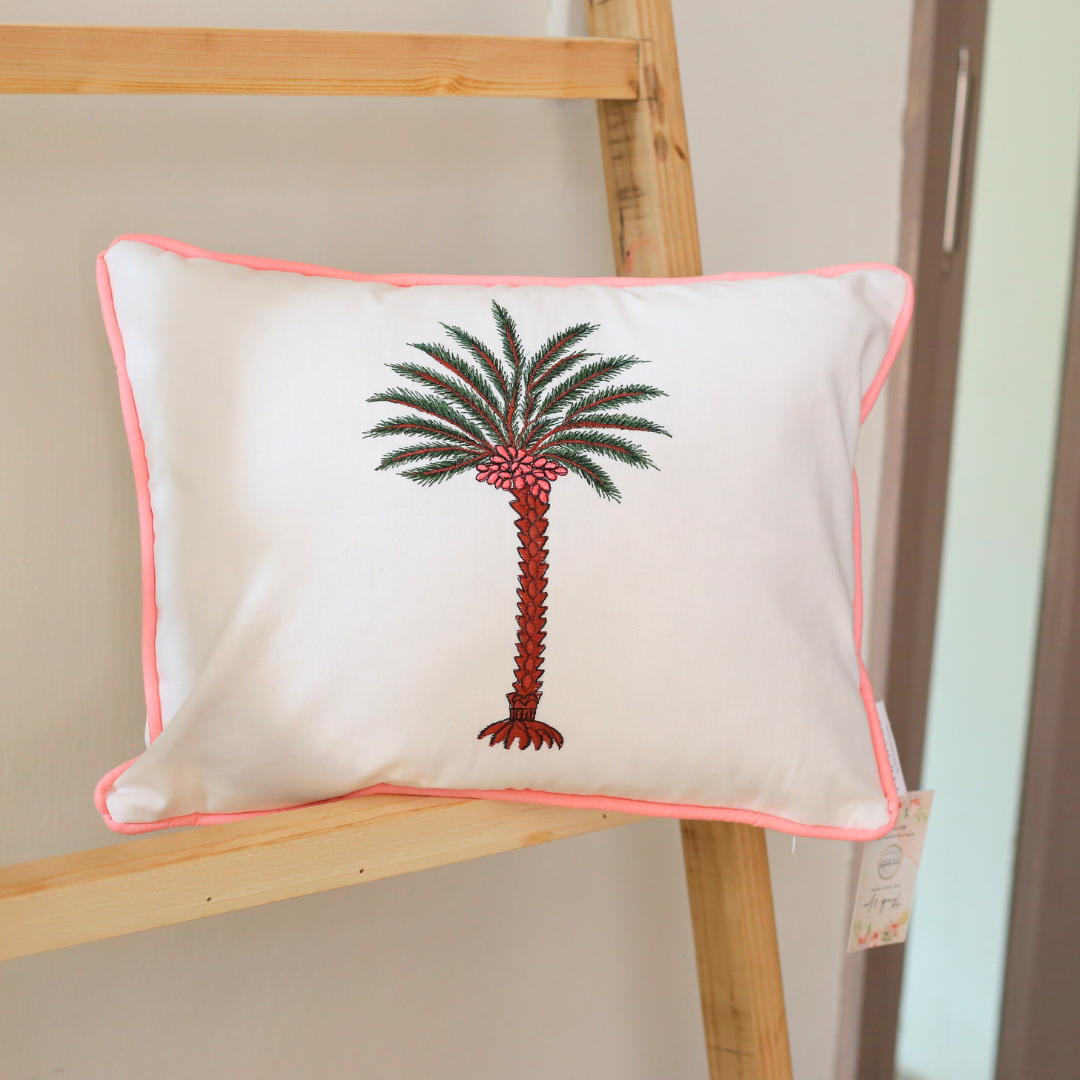 Bahama Palm | - Embriodered Cushions Covers