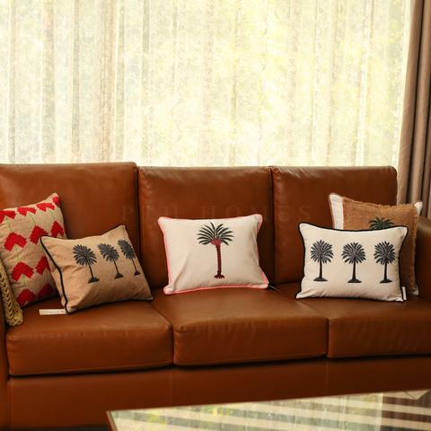 Bahama Palm IV - Embriodered Cushions Covers