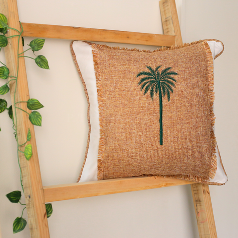 Bahama Palm V - Embriodered Cushions Covers