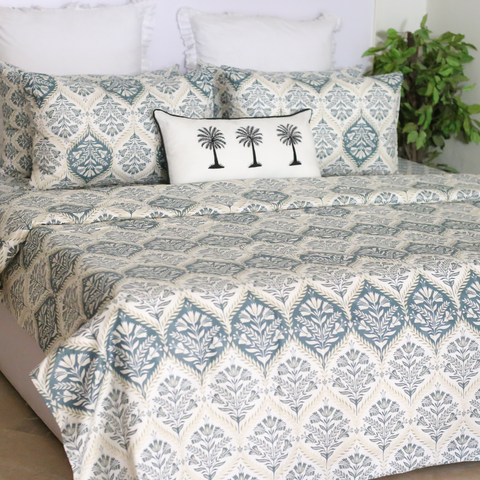 Navy Paisley - Bedset