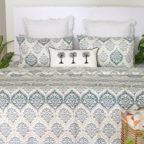 Navy Paisley - Bedset