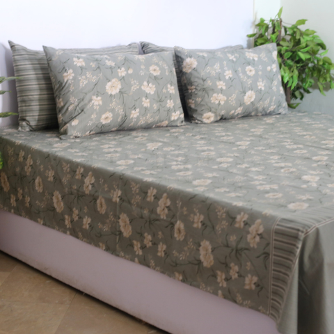 Mint Floral - Bedset