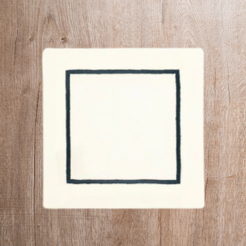 Line Embriodered Table Napkins - Set of 4