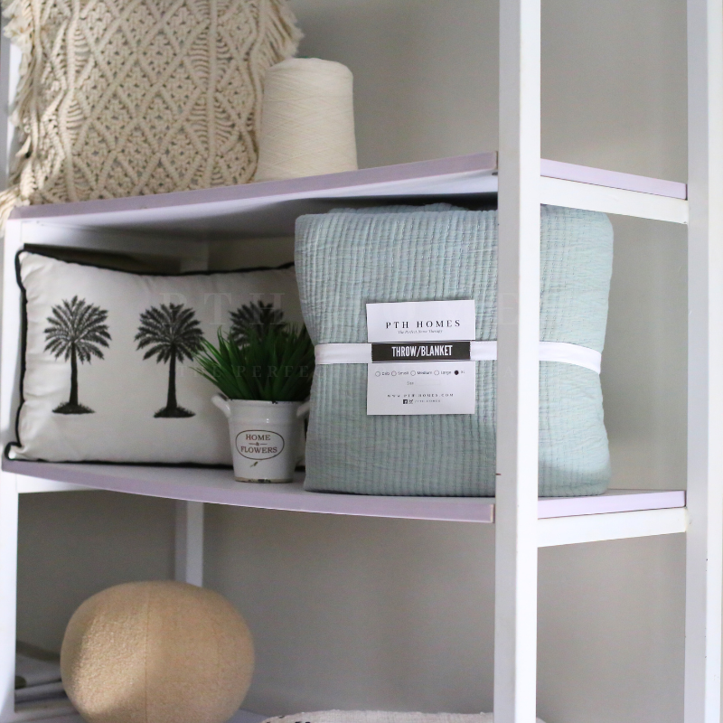 Striped Stitched - Coverlet Blanket