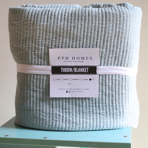 Striped Stitched - Coverlet Blanket