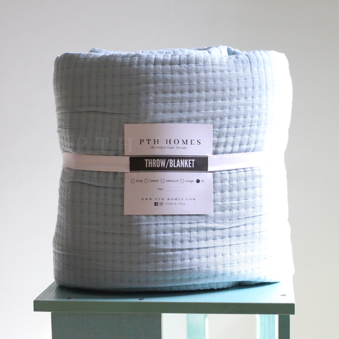 Neutral Quilted - Coverlet Blanket