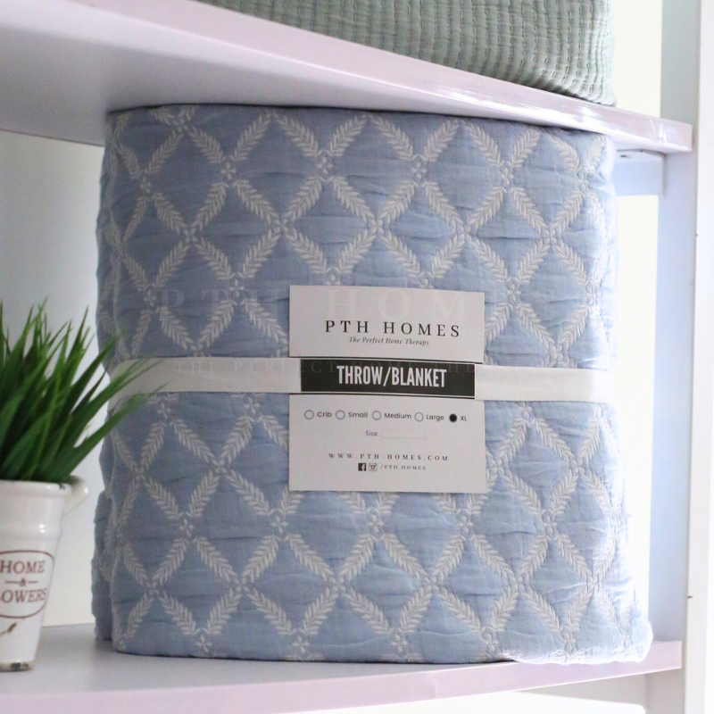 Fern Trellis Matelasse - Coverlet Blanket