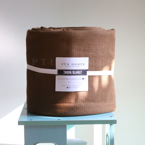 Brown - Coverlet Blanket