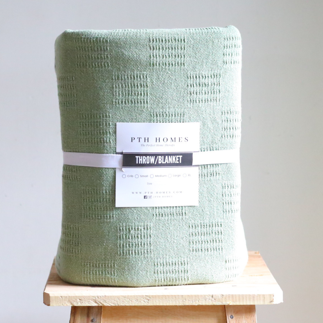 Green - Cotton Blanket