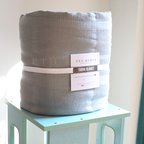 Grey Waffle Quilted - Coverlet Blanket