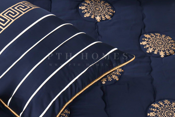 Navy Royale - Block Printed