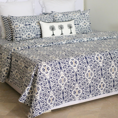 Blue Motif - Bedset