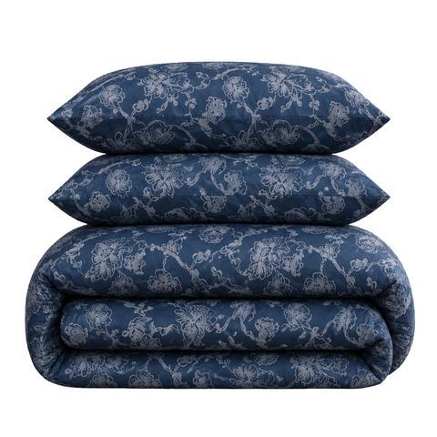 Midnight Blue - Cotton Satin