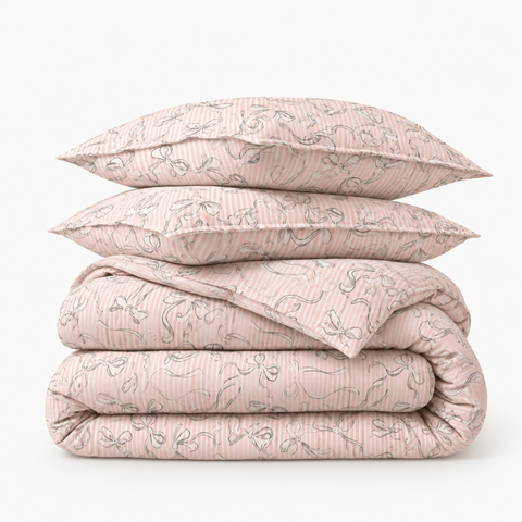 Blush Bows - Cotton Satin