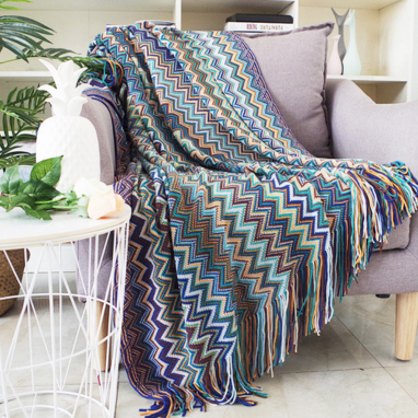 Bohemian Blue - Throw Blanket