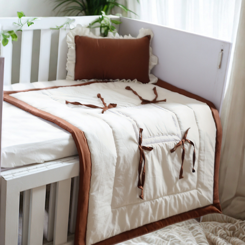 Bowtique Dreams - 3 Pcs Crib's Bedding Set